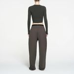 SKIMS NWT New Vintage Cropped Long Sleeve T-Shirt Washed Onyx S Photo 6