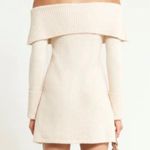 Cult Gaia  Edna knit off shoulder cream mini dress XL new with tags Photo 1