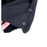 ZARA  Knit Women Top S Black Round Neck‎ Long Slit Sleeve Side Snap Rocker Goth Photo 5