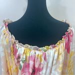 LoveColette Crop Blouse Off Shoulder Floral Sz M Cottagecore Milkmaid Boho Pink Size M Photo 8