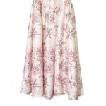 Baltic Born  Sonnet Blush Floral Midi Dress Puff Sleeve Smocked Back Size Small Photo 4