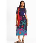 Johnny Was Jade by Astrid Mesh Midi Dress S NWT Photo 3