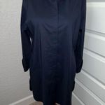 Chico's Chico’s No-Iron Chic Stretch Hidden Button Down Long Sleeve Shirt Dress Size 2/L/12 Photo 0