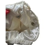 LA REGALE Vintage White Beaded Fish Cocktail Bag Purse Photo 8