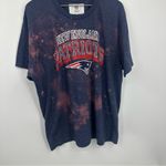 NFL New England Patriots Custom Bleach Splatter Short Sleeve Shirt Size 2XL Blue Photo 1
