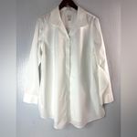 Chico's 3 XL Elegant Cotton White Button-Down Shirt Photo 9