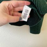 FOR THE REPUBLIC  Women's Forest Green V Neck Ribbed Sweater L Large Photo 4