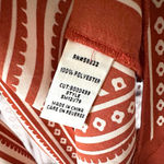 Studio M Boho Print Sleeveless Handkerchief Hem Halter Top Size M Red Size M Photo 4