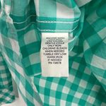 Vineyard Vines  size 4 relaxed fit‎ 100% cotton green and white gingham button up Photo 5