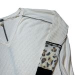 Free People Ivory Color Waffle Knit Oversized Long Sleeve | U.S. Woman’s XSmall Photo 9