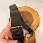 Bisou Bisou  Michele Bohbot genuine tan suede small shoulder purse with leaves Photo 9