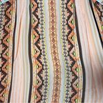 Sundance  Slip Dress Silk Sleeveless Orange Tribal Aztec Boho Print Size 16 Midi Photo 4