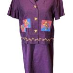 Sag Harbor Vintage 90s Cottagecore Boho Hippie Fall Seasonal Patchwork Dress Set Photo 0