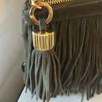 India Hicks  suede Dougal fringe clutch Photo 4