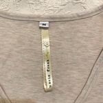 Uncle Frank Neutral Boho Lagenlook Embroidered Floral V-Neck T-Shirt Dress Photo 3