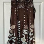 Ted Baker Satin Flower Print Dress - Size 4 Photo 0