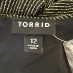 Torrid Gold Glitter Knit Sweetheart Neck Jumpsuit - New - Size 12 Photo 5