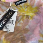 Steve Madden Kimono Pink Yellow Tie Dye Crochet Trim Bell Sleeve One Size New Photo 4