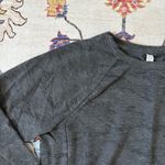 RBX Performance Long Sleeve Top Women Dark Grey Camo Stretch Cozy Crop Sweater Black Size M Photo 3