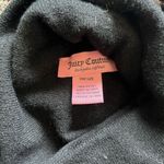 Juicy Couture Black and Red Heart Patterned Knit Beanie Hat Cozy Hippie Grunge Photo 6