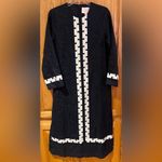 Tuckernuck  X Atlantic-Pacific Embroidered Hartman Linen Dress Navy & White Small Photo 7