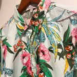 Bella Tu Short Floral Mini Dress Long Sleeve Blue Size M Photo 4