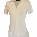 Adidas NEW  Womens White Peplum Active Tennis Golf Activewear Top Sz S Photo 0