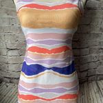 Lululemon Dancing Warrior Tank Top Built in Bra Purple Orange Stripe 6 Photo 0