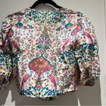 Sandro  Multicolor Floral Tie-Front Blouse Photo 6