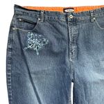 L.A. Blues Vintage Y2k  Embroidered Butterfly Jeans Sz 20 Plus Size Sequins Photo 1