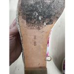 Coach Maritza Pink Purple Printed Slingback Platform Wedge Size 8B Open Toe Photo 7