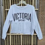 Victoria's Secret  Sport Crewneck Logo Sweatshirt Grey L Photo 0
