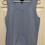 Talbots  Blue Pima Cotton Blend Sleeveless Blouse Top Photo 0