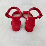 Clarks Women's  Elisa Dedra Suede Open Toe Heeled Sandals Shoes Size 9 Red Photo 4