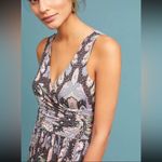Maeve  Anthropologie Leslie Paisley Wrap Top Midi Dress Size S Photo 2
