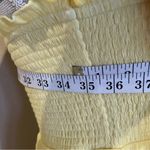 Butter Yellow Strapless Ruffle Dress Size L Photo 3