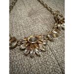 Banana Republic  faceted crystal half flower floral statment necklace Photo 2