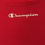 Champion  Red Varsity Stripe Crop Top Small Photo 2