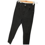 Cotton On New  Black High Rise Distressed Cropped Skinny Jean 4 Photo 4