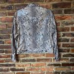 Amanda Smith  Faux Snakeskin Button Down Motorocycle Jacket Women's Size 10 Photo 6