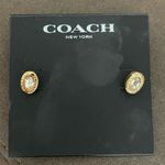 Coach NWT Logo Signature Stud Earrings Photo 7