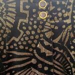 Karl Lagerfeld printed black and gold velvet jacket and skirt suit. Size 6. EUC. Photo 11