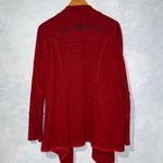 Spirit U Red “Ragin’ Cajuns” Heavy Cotton Blend Waterfall Cardigan Jacket Med Photo 4