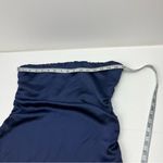 House of Harlow 1960 Midnight Strapless Ruched Bodycon Midi Dress‎ Medium *FLAW Blue Photo 9