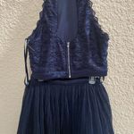 Macy's  Navy Blue Two Piece Short Dress Photo 2