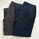 J. Jill Pull On Corduroy Pants Womens 12 Lot Of‎ 2 Straight Cut Brown Black Photo 0