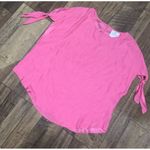 Pink bow 100 % Silk La Roque Original blouse Top casual classic fall boho Size M Photo 1