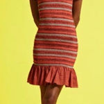 Tuckernuck Opening Ceremony smocked ruffle hem short‎ sleeves spring dress XS wedding guest Photo 0