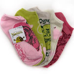 Shrek Womens No Show Socks Princess Fiona Donkey Dragon Hearts Love Pink Green Photo 0