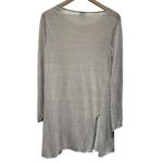 Eileen Fisher Knit Tunic Top Linen Nylon Women Sz L Lagenlook Long Sleeve Beige Photo 1